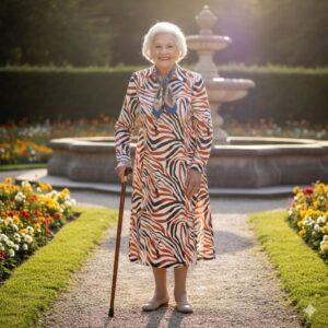 dame portant la robe médicalisée nessy - santeconcept