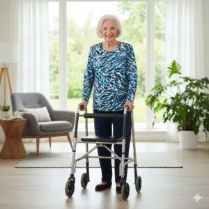 dame portant la grenouillère salon abelle - santeconcept