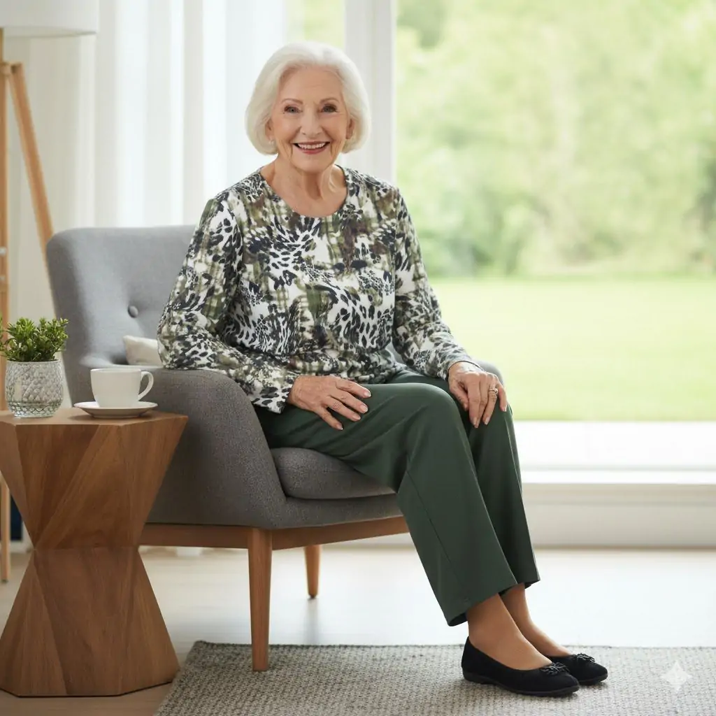 dame portant la grenouillère salon aelis - santeconcept