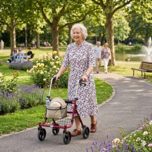 robe médicalisée opaline sur dame