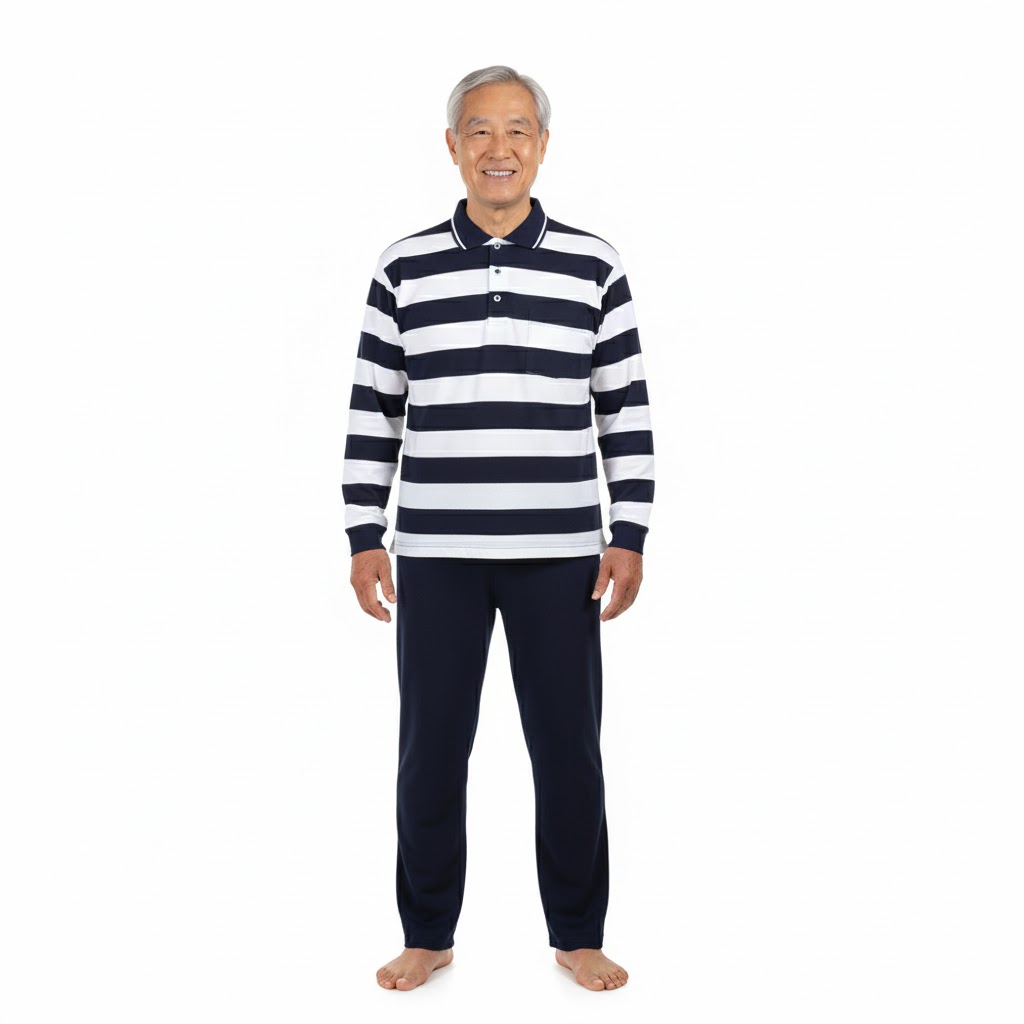 Grenouillère salon homme polo rayé
