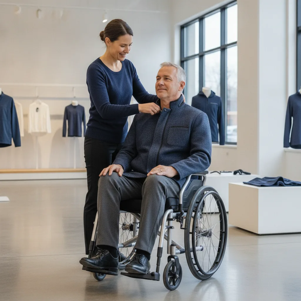 Vêtement adapté fauteuil roulant adulte, guide 2026 - vetement adapte fauteuil roulant adulte